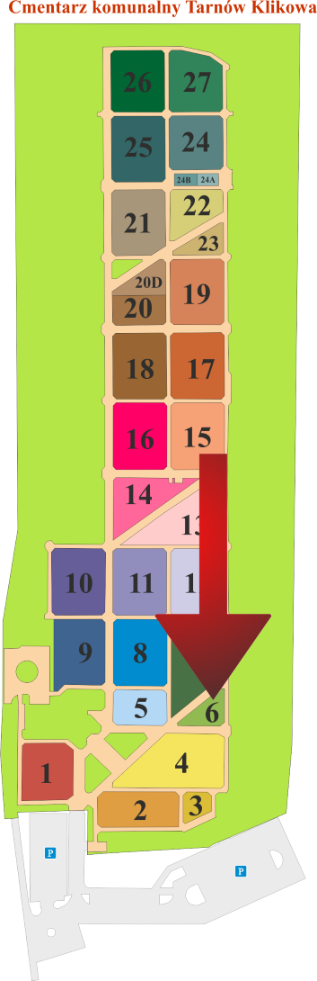 Brak mapy sektorowej