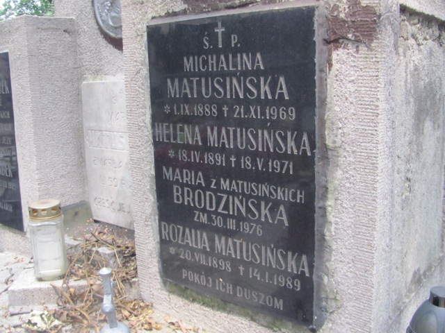 Michalina Matusińska 1888 Tarnów - Grobonet - Wyszukiwarka osób pochowanych