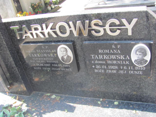 Stanisław Tarkowski 1927 Tarnów - Grobonet - Wyszukiwarka osób pochowanych