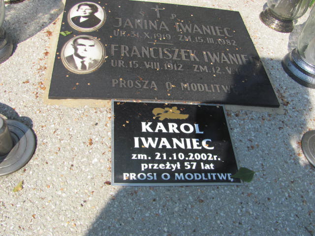 Andrzej Iwaniec  1968 Tarnów - Grobonet - Wyszukiwarka osób pochowanych