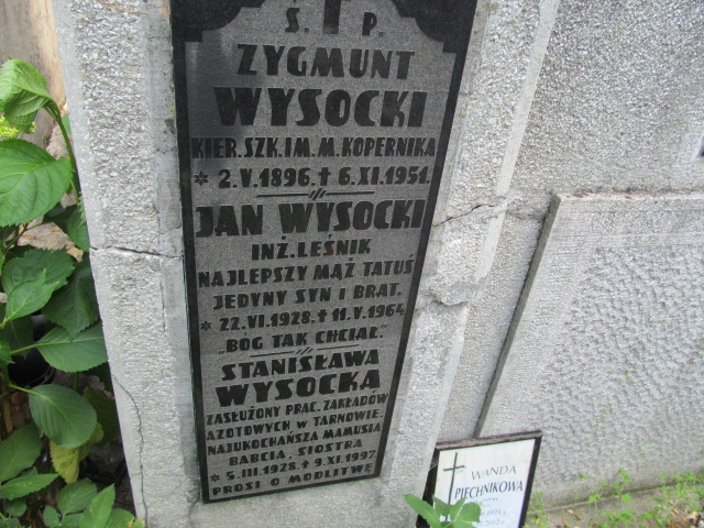 Stanisława Wysocka 1928 Tarnów - Grobonet - Wyszukiwarka osób pochowanych