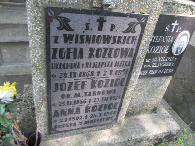 Józef Kozioł 1866 Tarnów - Grobonet - Wyszukiwarka osób pochowanych
