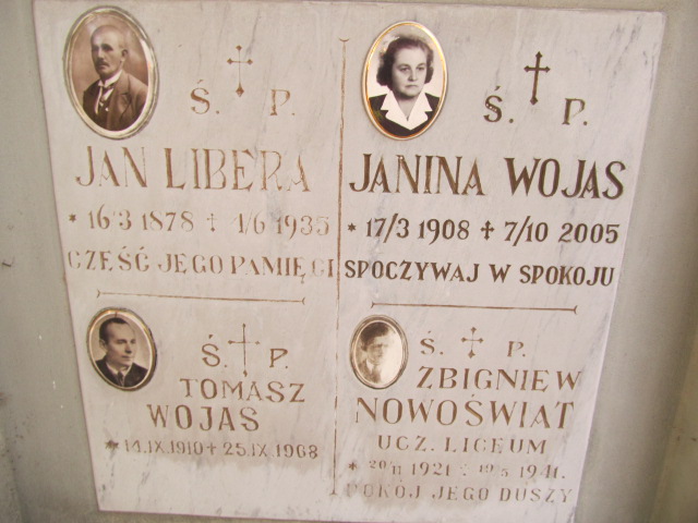 Tomasz Wojas 1910 Tarnów - Grobonet - Wyszukiwarka osób pochowanych