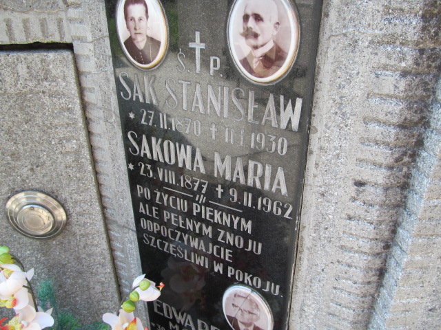 Stanisław Sak 1870 Tarnów - Grobonet - Wyszukiwarka osób pochowanych