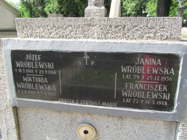 Janina Wróblewska Tarnów - Grobonet - Wyszukiwarka osób pochowanych