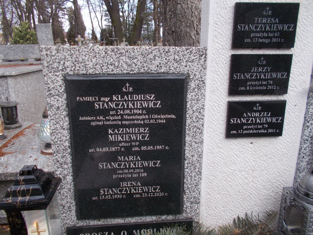 Irena Stanczykiewicz  1930 Tarnów - Grobonet - Wyszukiwarka osób pochowanych