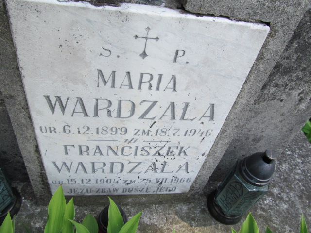 Franciszek Wardzała 1904 Tarnów - Grobonet - Wyszukiwarka osób pochowanych