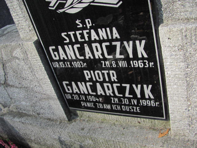 Piotr Gancarczyk 1904 Tarnów - Grobonet - Wyszukiwarka osób pochowanych