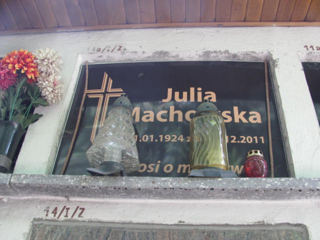 Julia Machowska 1924 Tarnów - Grobonet - Wyszukiwarka osób pochowanych