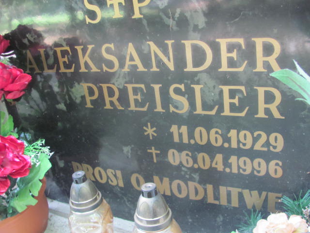 Aleksander Preisler 1929 Tarnów - Grobonet - Wyszukiwarka osób pochowanych