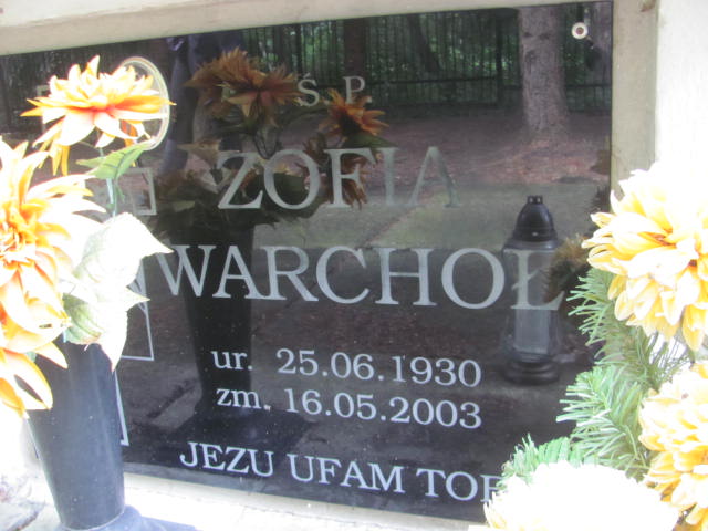 Zofia Warchoł 1930 Tarnów - Grobonet - Wyszukiwarka osób pochowanych