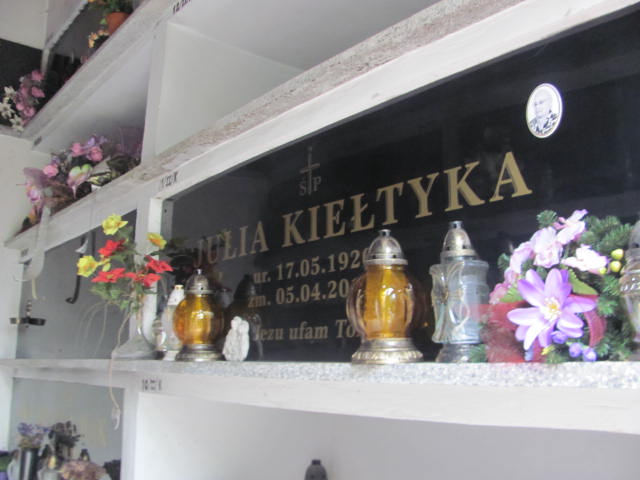 Julia Kiełtyka 1920 Tarnów - Grobonet - Wyszukiwarka osób pochowanych
