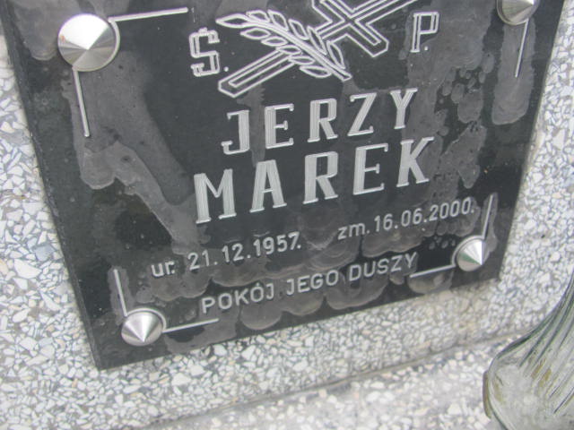 Jerzy Marek  1957 Tarnów - Grobonet - Wyszukiwarka osób pochowanych