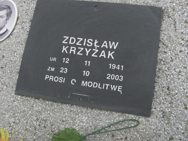 Zdzisław Krzyżak 1941 Tarnów - Grobonet - Wyszukiwarka osób pochowanych