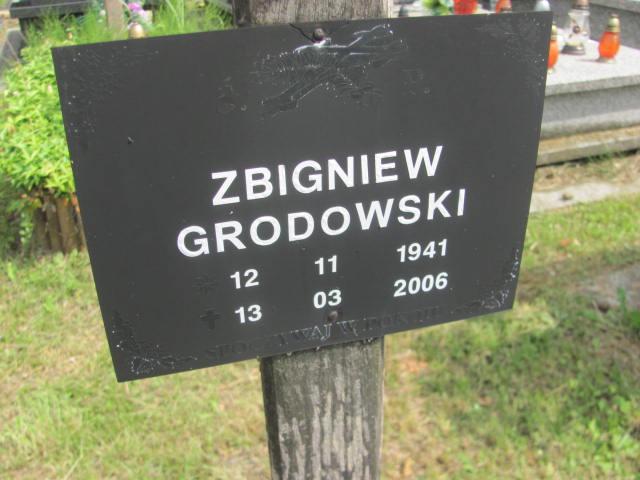 Zbigniew Grodowski 1941 Tarnów - Grobonet - Wyszukiwarka osób pochowanych