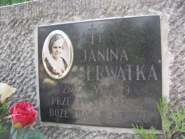 Józefa Serwatka 1929 Tarnów - Grobonet - Wyszukiwarka osób pochowanych