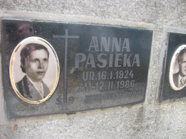 Anna Pasieka 1924 Tarnów - Grobonet - Wyszukiwarka osób pochowanych