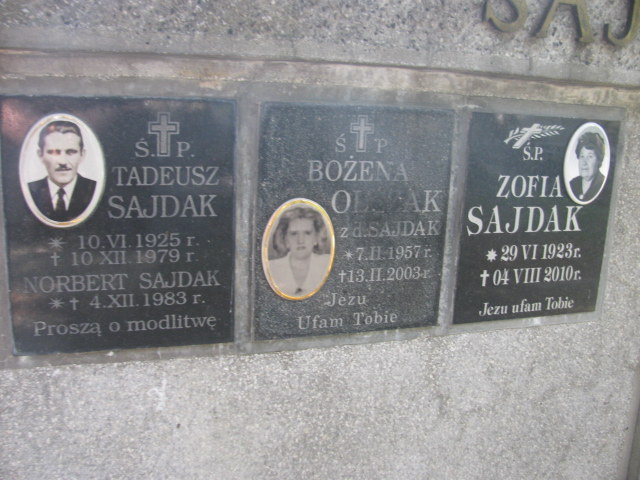 Robert Sajdak 1976 Tarnów - Grobonet - Wyszukiwarka osób pochowanych