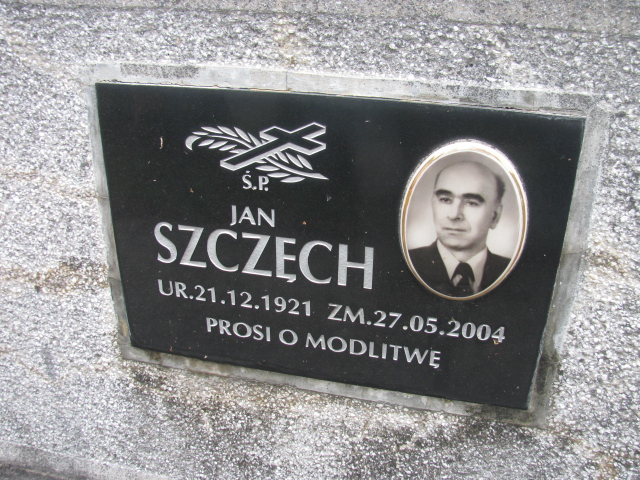 Jan Szczęch 1921 Tarnów - Grobonet - Wyszukiwarka osób pochowanych