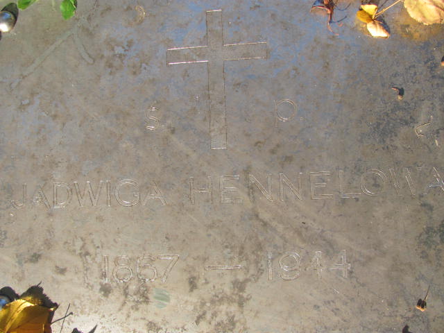 Jadwiga Hennel 1867 Tarnów - Grobonet - Wyszukiwarka osób pochowanych