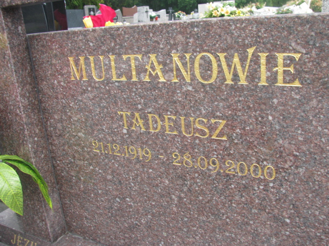 Tadeusz Multan 1919 Tarnów - Grobonet - Wyszukiwarka osób pochowanych