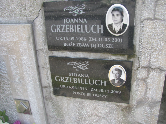 Stefania Grzebieluch 1915 Tarnów - Grobonet - Wyszukiwarka osób pochowanych
