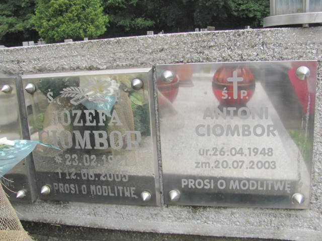 Jan Ciombor 1920 Tarnów - Grobonet - Wyszukiwarka osób pochowanych