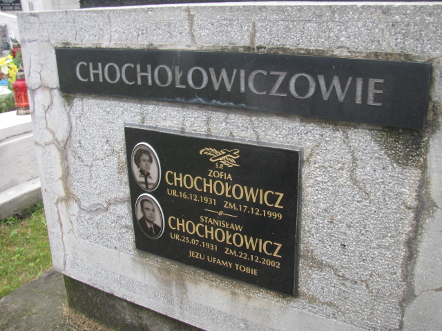 Stanisław Chochołowicz 1931 Tarnów - Grobonet - Wyszukiwarka osób pochowanych