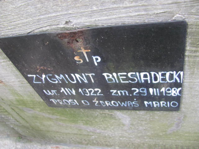 Zygmunt Biesiadecki 1922 Tarnów - Grobonet - Wyszukiwarka osób pochowanych