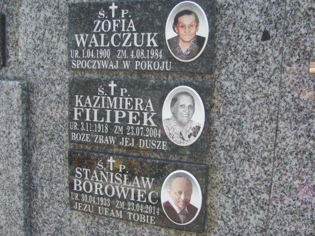 Zofia Walczuk 1900 Tarnów - Grobonet - Wyszukiwarka osób pochowanych