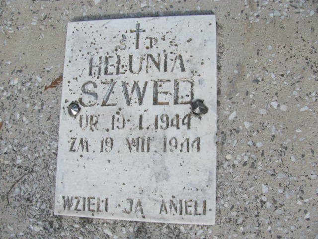 Helena Szwed 1944 Tarnów - Grobonet - Wyszukiwarka osób pochowanych