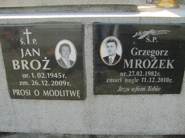 Grzegorz Mrożek 1982 Tarnów - Grobonet - Wyszukiwarka osób pochowanych