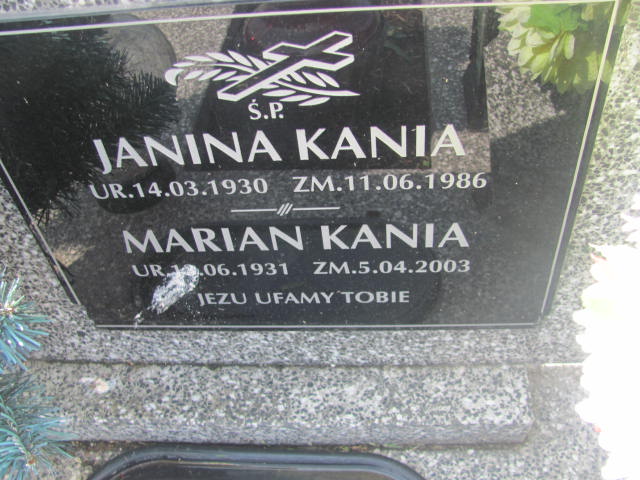 Marian Kania 1931 Tarnów - Grobonet - Wyszukiwarka osób pochowanych