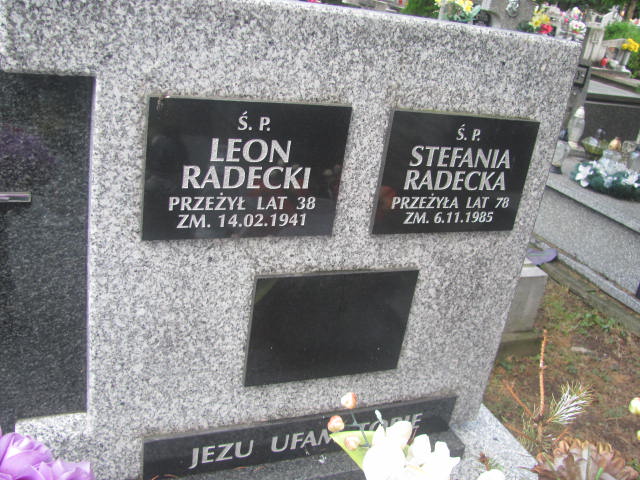 Stefania Radecka 1907 Tarnów - Grobonet - Wyszukiwarka osób pochowanych