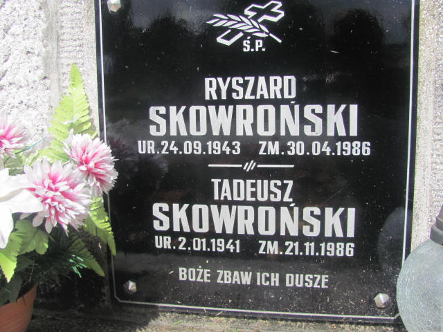 Tadeusz Skowroński 1941 Tarnów - Grobonet - Wyszukiwarka osób pochowanych