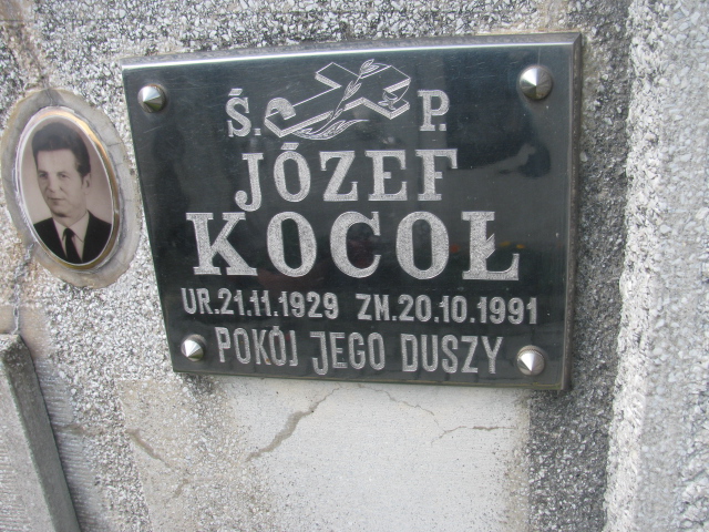 Józef Kocoł 1929 Tarnów - Grobonet - Wyszukiwarka osób pochowanych