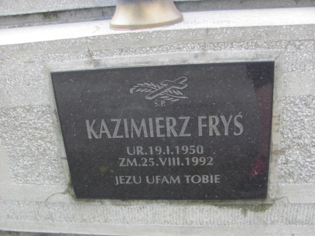 Kazimierz Fryś 1950 Tarnów - Grobonet - Wyszukiwarka osób pochowanych