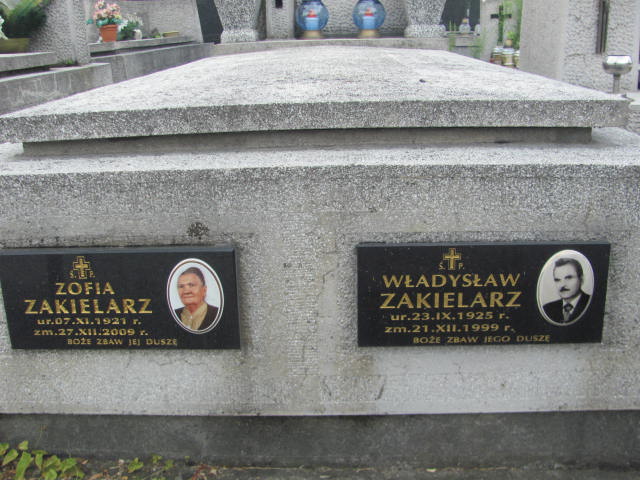 Władysław Zakielarz 1925 Tarnów - Grobonet - Wyszukiwarka osób pochowanych