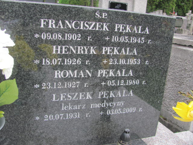 Leszek Pękala 1931 Tarnów - Grobonet - Wyszukiwarka osób pochowanych