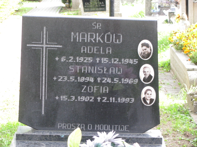 Adela Marków Tarnów - Grobonet - Wyszukiwarka osób pochowanych