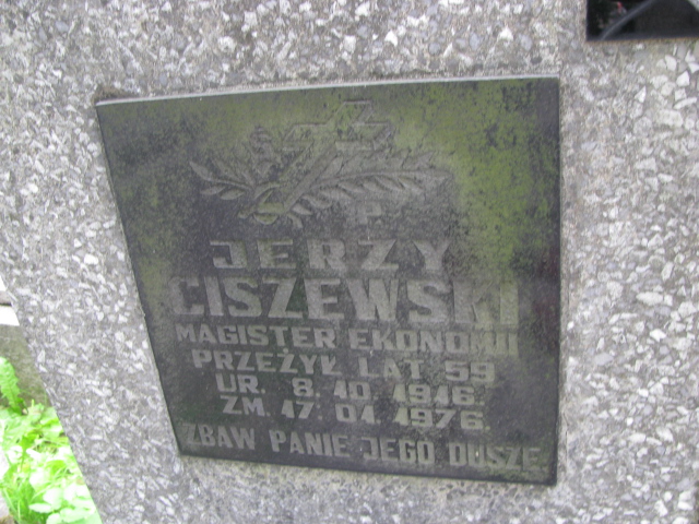 Jerzy Ciszewski 1916 Tarnów - Grobonet - Wyszukiwarka osób pochowanych