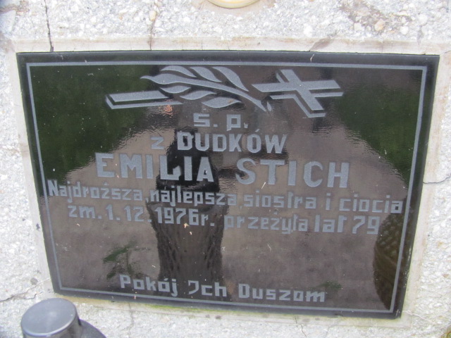 Emila Stich Tarnów - Grobonet - Wyszukiwarka osób pochowanych