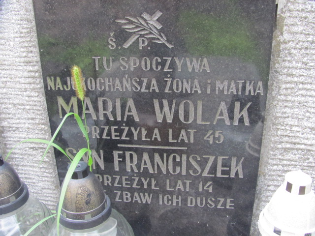 Maria Wolak Tarnów - Grobonet - Wyszukiwarka osób pochowanych