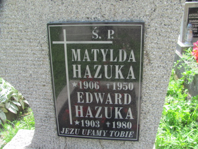 Edward Hazuka 1903 Tarnów - Grobonet - Wyszukiwarka osób pochowanych