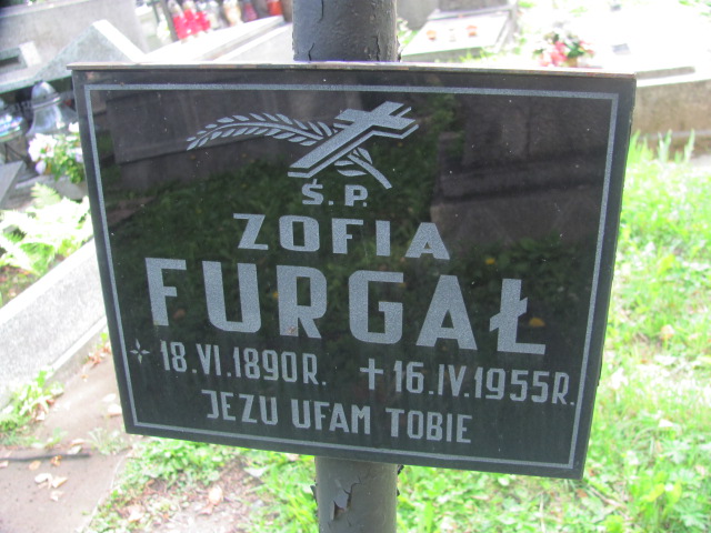 Zofia Furgał 1890 Tarnów - Grobonet - Wyszukiwarka osób pochowanych