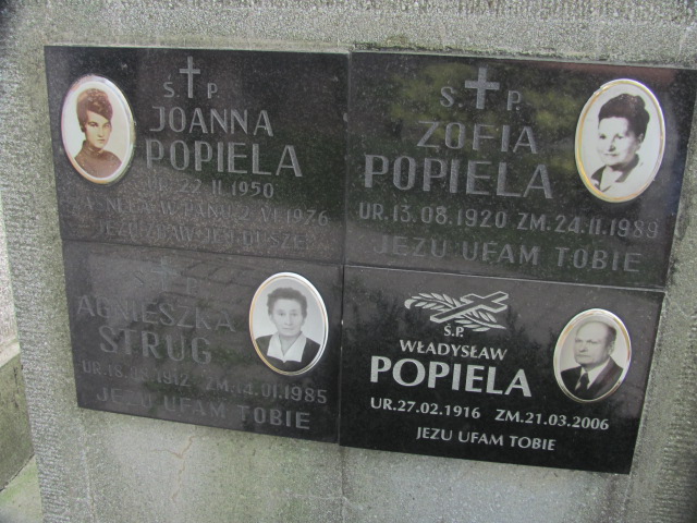 Zofia Popiela 1920 Tarnów - Grobonet - Wyszukiwarka osób pochowanych