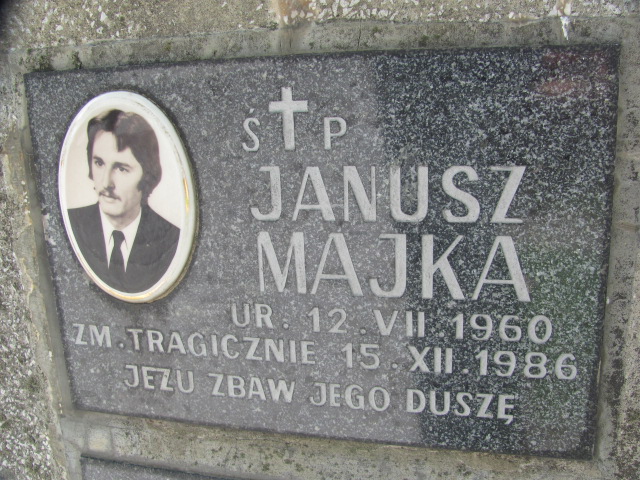 Janusz Majka 1960 Tarnów - Grobonet - Wyszukiwarka osób pochowanych