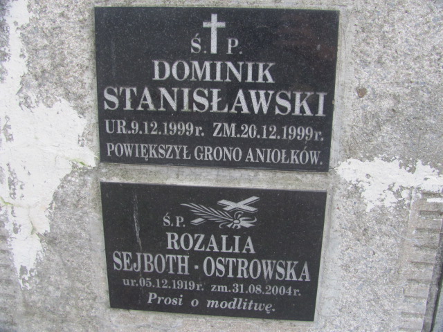 Dominik Stanisławski 1999 Tarnów - Grobonet - Wyszukiwarka osób pochowanych