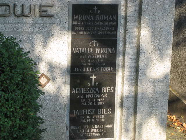 Tadeusz Bieś 1926 Tarnów - Grobonet - Wyszukiwarka osób pochowanych