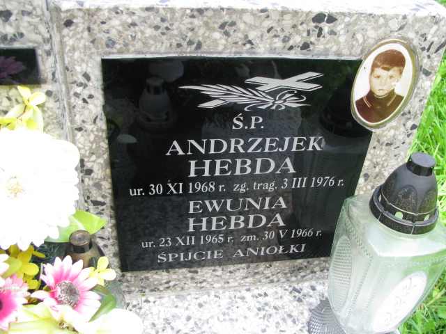 Ewa Hebda 1965 Tarnów - Grobonet - Wyszukiwarka osób pochowanych
